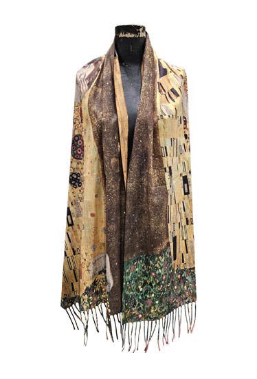 Access by Mediterranean Concepts - Wholesale Scarf - Women's - Gustav Klimt The Kiss and Gustav Klimt Frieze Scarf  3