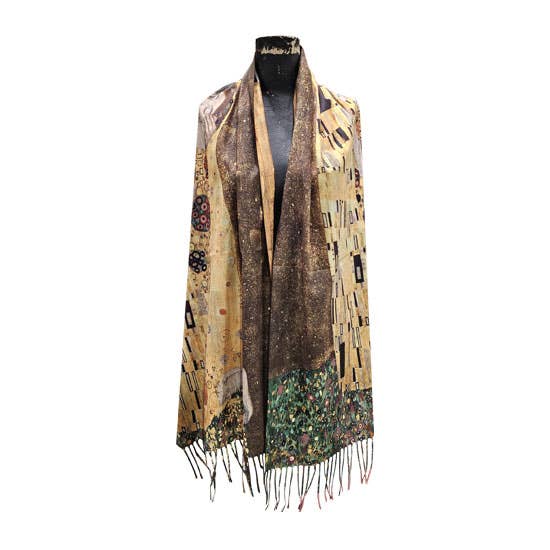 Access by Mediterranean Concepts - Wholesale Scarf - Women's - Gustav Klimt The Kiss and Gustav Klimt Frieze Scarf 3