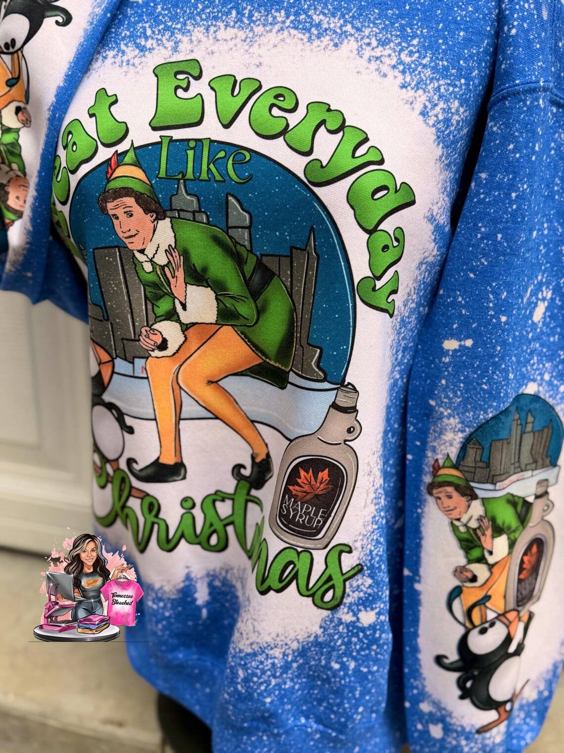 Tennessee Bleached - Wholesale Graphic Sweatshirt - Women's - Elf | Christmas Movie | Christmas Sweatshirt1