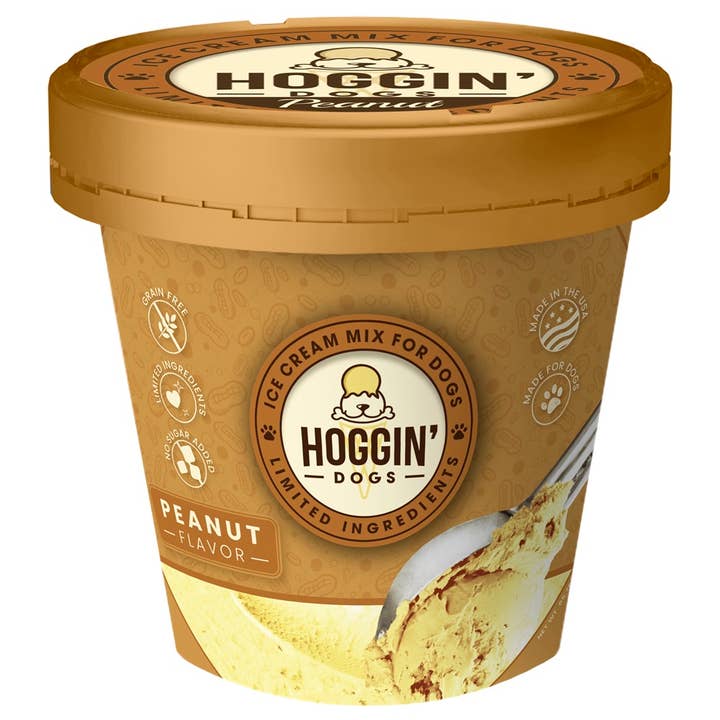 Pet Palette Distribution - Wholesale Pet Treats - Dog - Puppy Cake Hoggin' Dogs Ice Cream Mix Peanut Butter