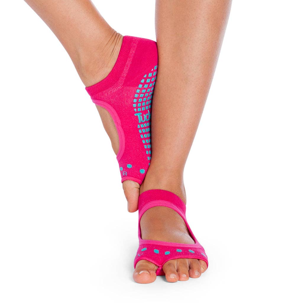 Tucketts - Wholesale Socks - Women's - Allegro - Magenta Cacti - Grip Socks1