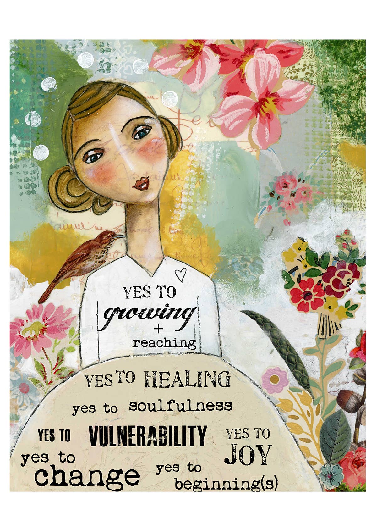 Kelly Rae Roberts - Wholesale Art print - Yes To Growing - Print2