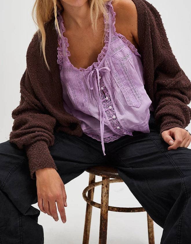 Sweetkama - Venta al por mayor Camisola - Mujer - Top de tirantes de encaje con lazo en V para mujer SKT5130414