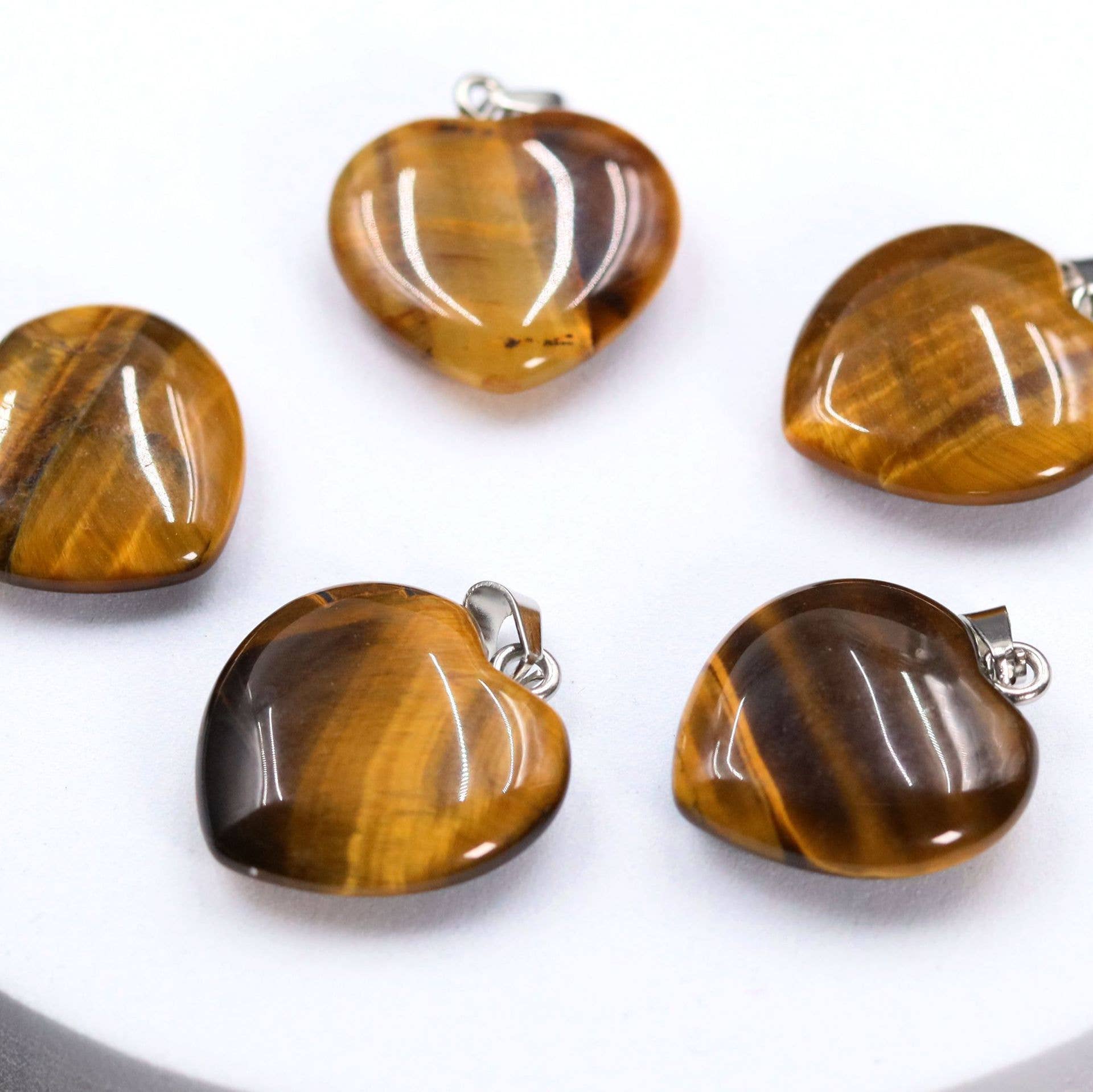 Gemcohub – wholesale Spiritual stone/crystal – Amethyst Pendant Agate Heart Necklace Natural Stone4