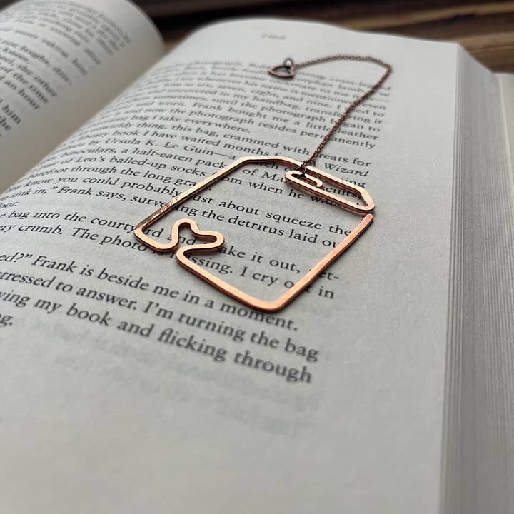 Copper Deflections - Wholesale Bookmark - Handmade Tea Bag Bookmark2