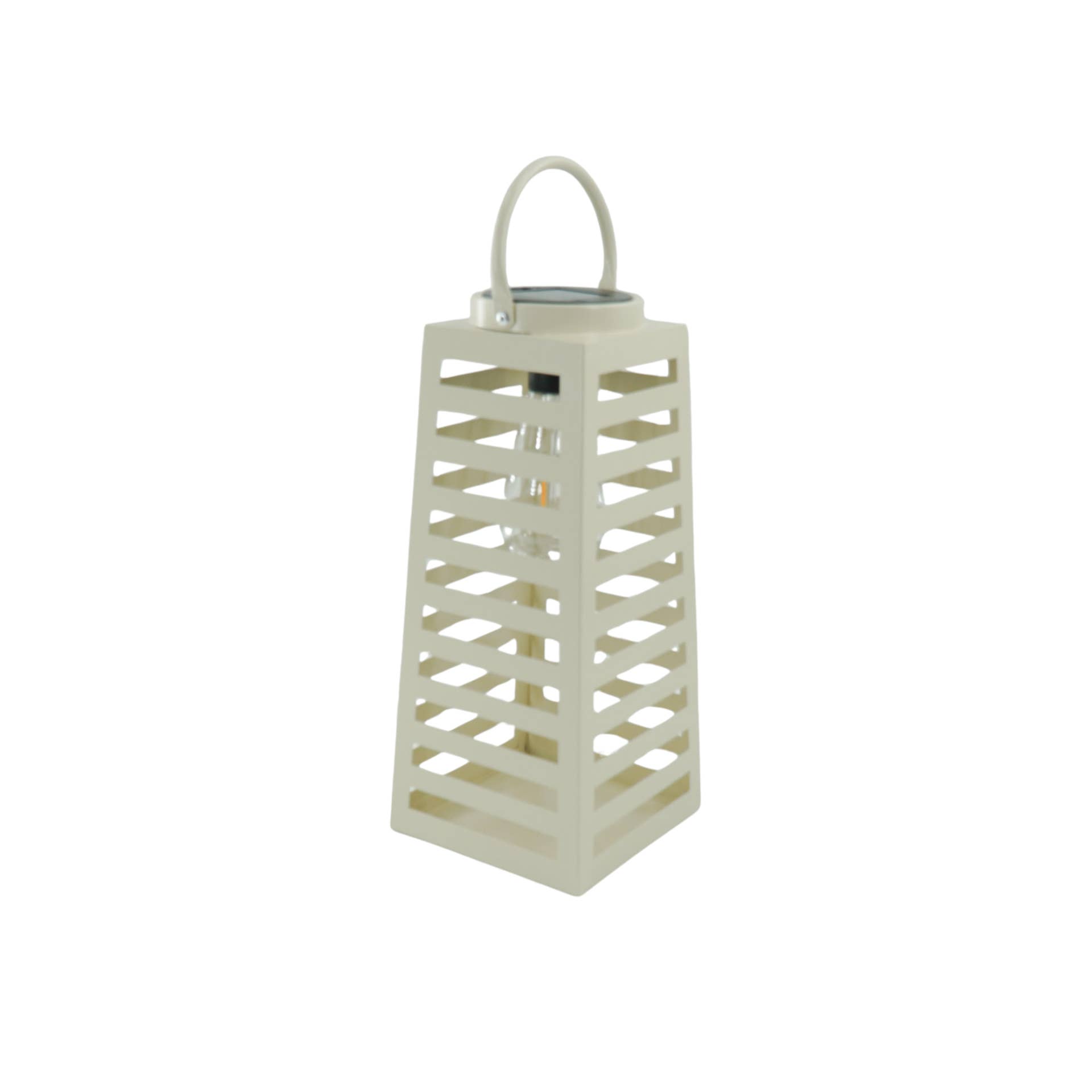 Housevitamin bv - Wholesale Lantern - Lamp- Lantern - Solar - Metal - Sand - 14x32,5cm