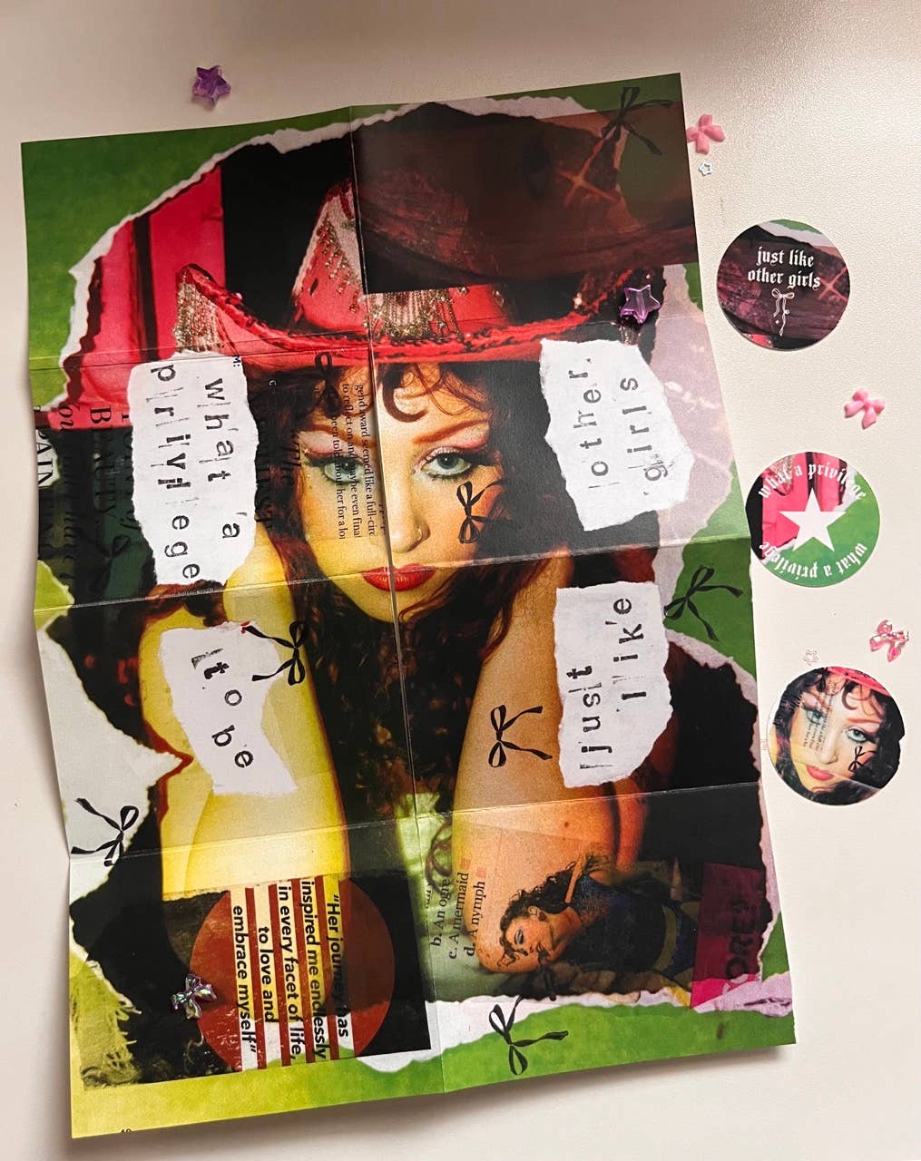 Bre’s Tiny Print Shop - Wholesale Sticker - What a Privilege Mini Zine with Stickers2