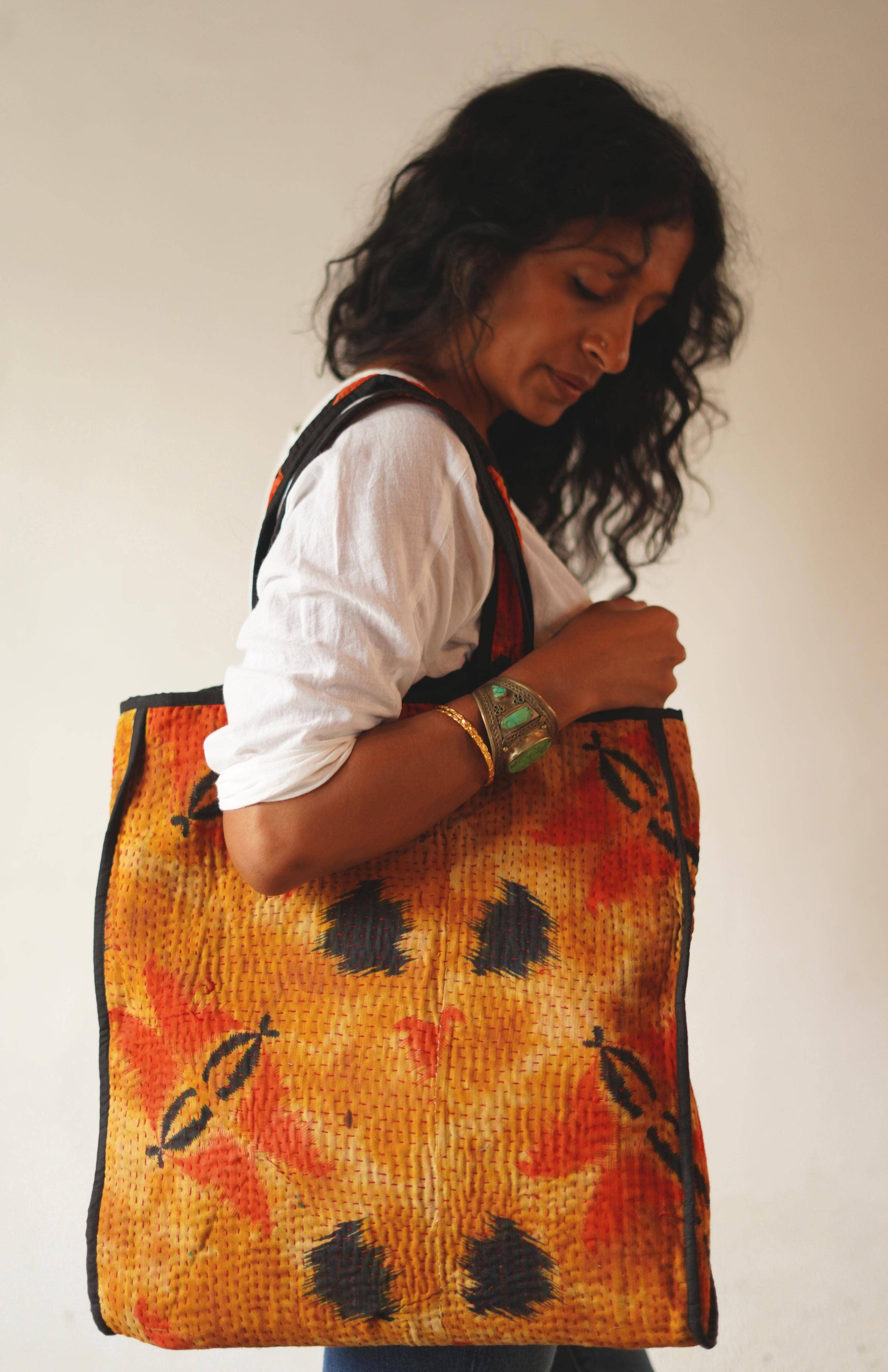 Annahmol - Wholesale Tote Bag - Women's - Vintage Textile one of a kind Cotton Totes7