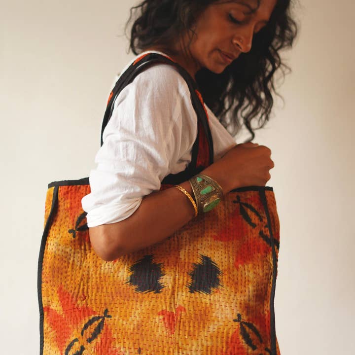 Annahmol - Wholesale Tote Bag - Women's - Vintage Textile one of a kind Cotton Totes7