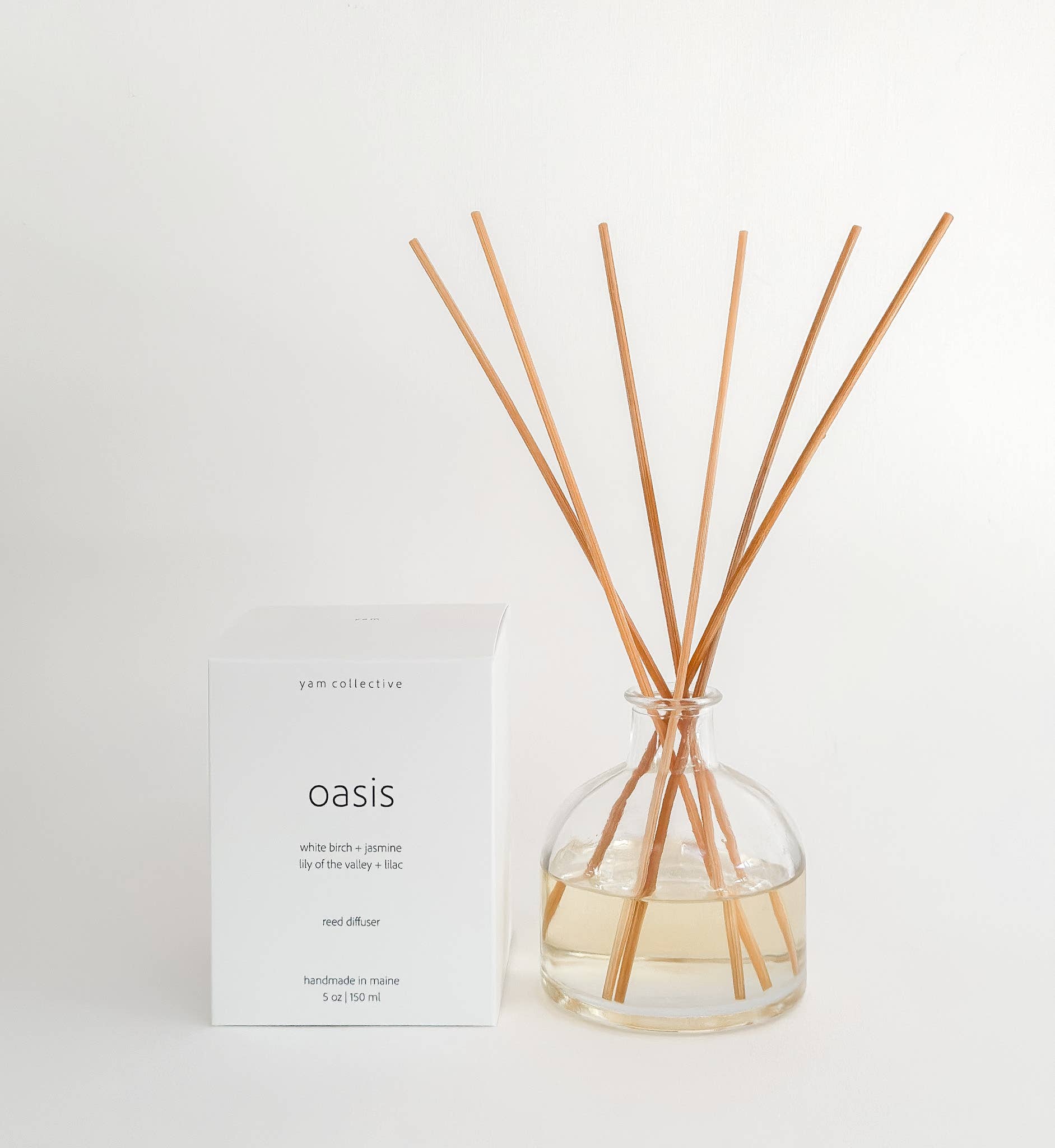 yam collective - Wholesale Reed Diffuser - Oasis - White Birch + Lily of the Valley Reed Diffuser