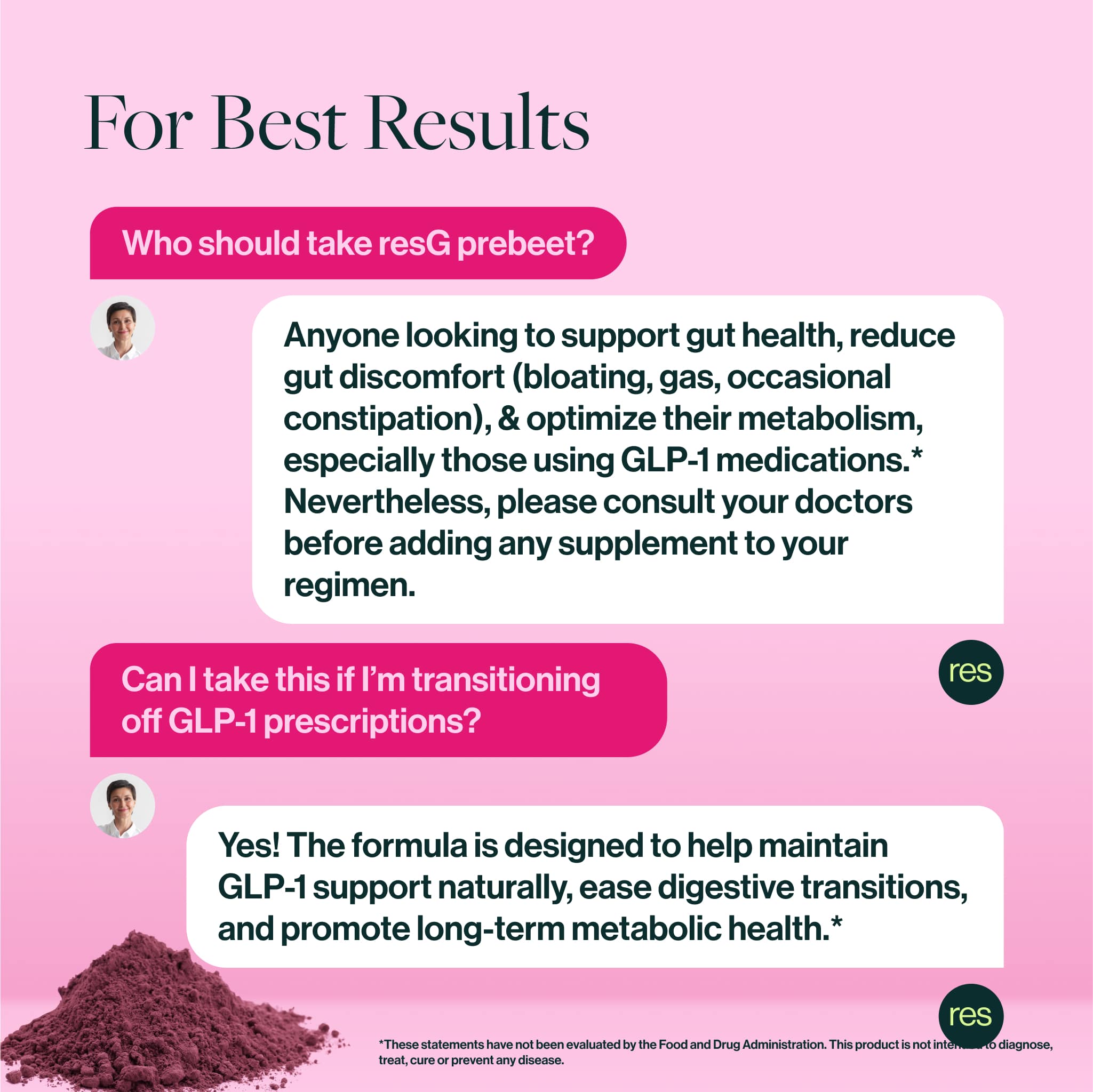 resbiotic - Vente Boisson diététique en poudre - resG™ prebeet® ENERGY Prébiotique7