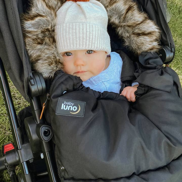 baby luno - Wholesale Pram cover/accessory - baby luno Nordic Footmuff Pram Liner - Classic Black12