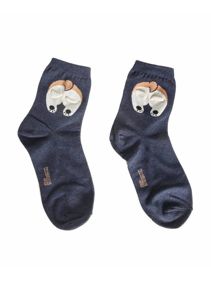 NAYOTHECORGI - Wholesale Socks - Women's - Corgi 3D Butt Socks