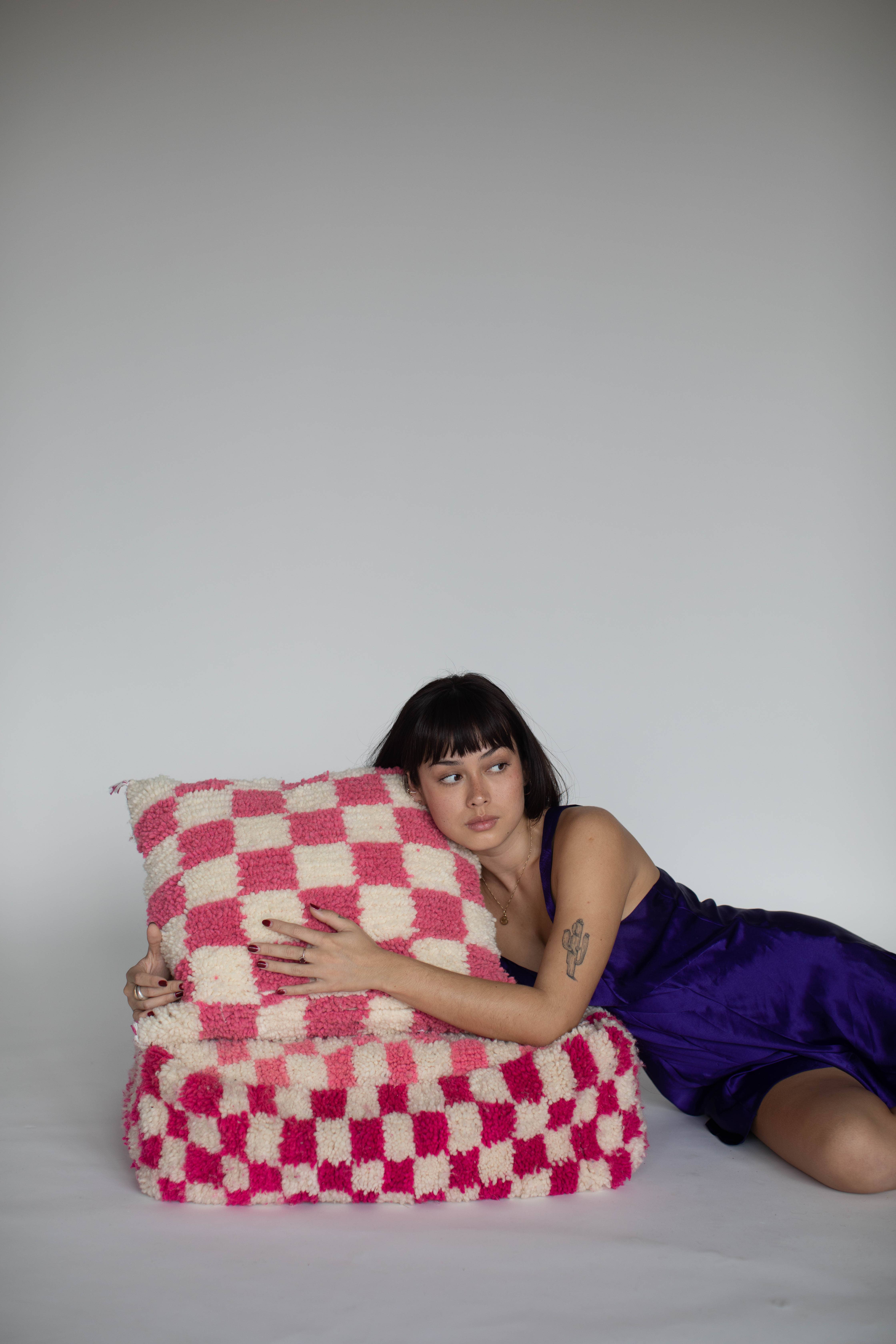 Voyage - Wholesale Throw pillow cover - Checkered Moroccan Pillow Covers12