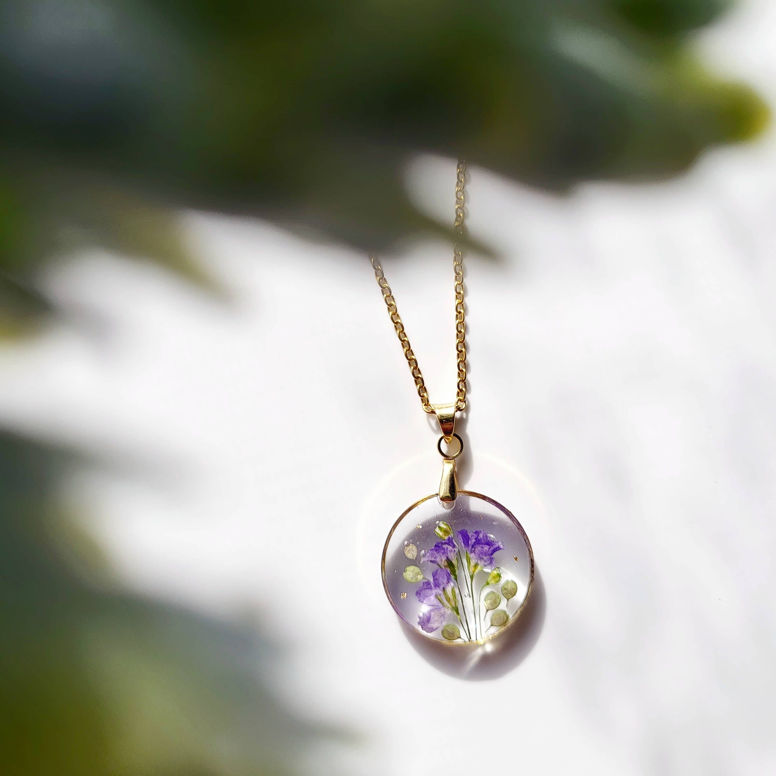 Rhodonco – Engroshandel Halskæde med vedhæng – September fødselsblomst halskæde - Morgenfrue4