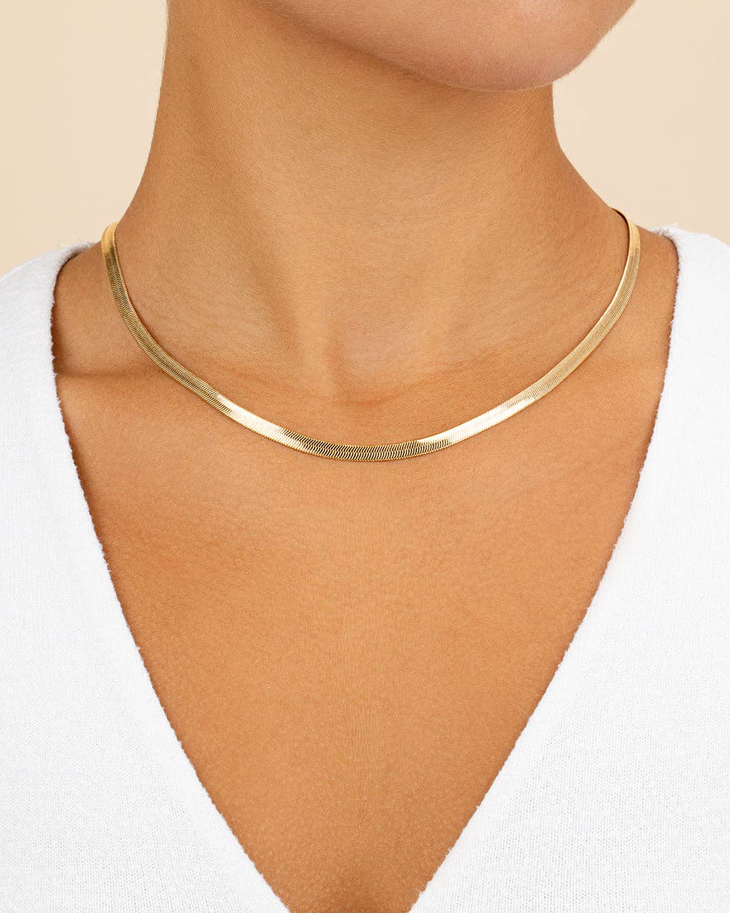 Sterling Forever - Wholesale Link & Chain Necklace - Herringbone Chain Necklace2