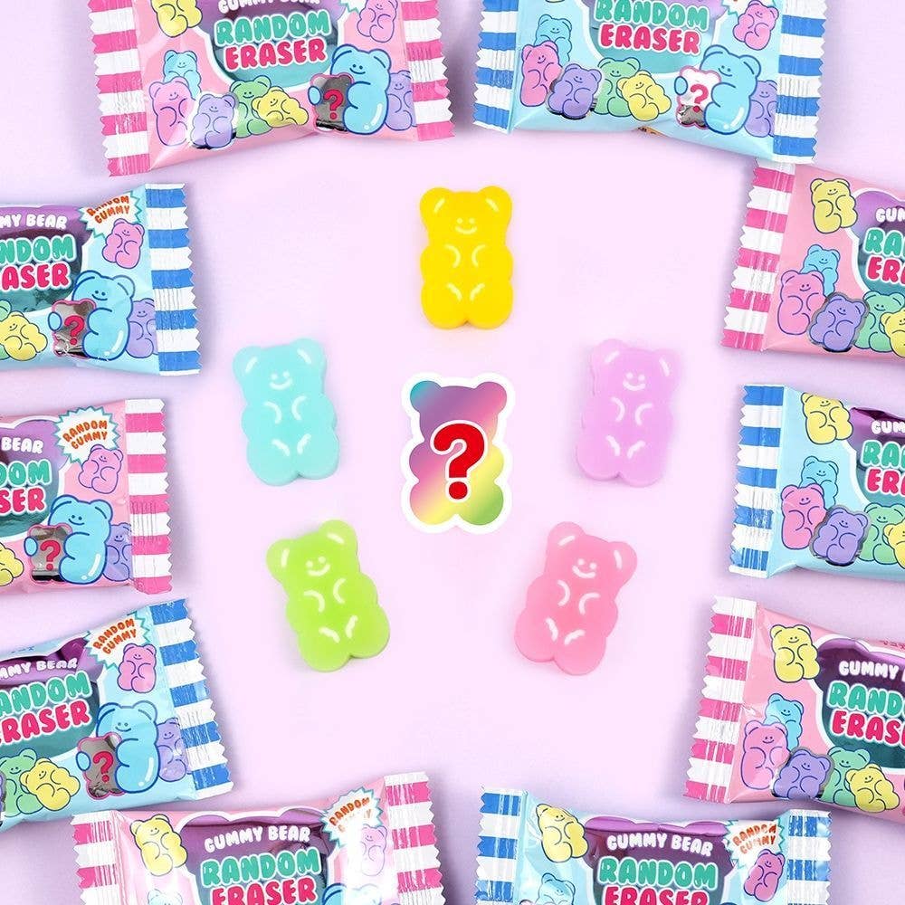 K-Wonderland - Vendita all'ingrosso Gomma da cancellare - Scatola di gomme a forma di orsetto gummy casuale e adorabile7