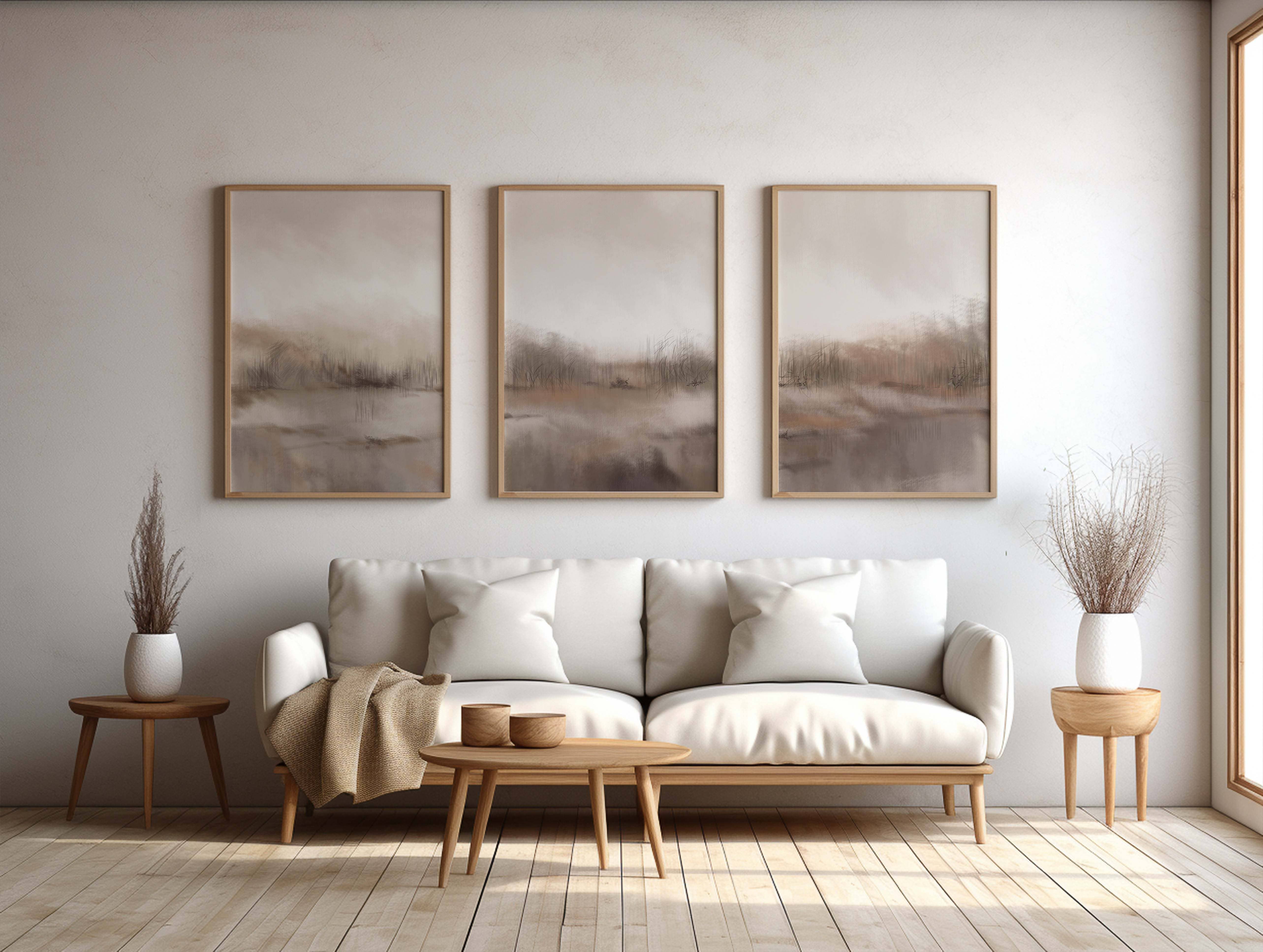 D'LUXE PRINTS - Wholesale Gallery Wall Set - Abe Abstract Set of 3 Prints2