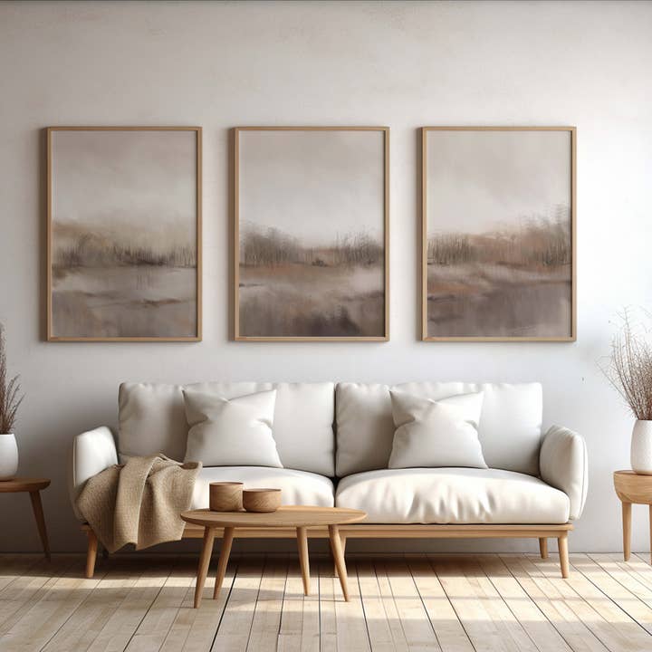 D'LUXE PRINTS - Wholesale Gallery Wall Set - Abe Abstract Set of 3 Prints2