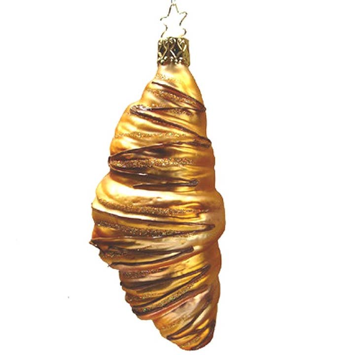 Ornement de Noël en forme de pâtisserie au chocolat Dizzle Inge-Glas d'Allemagne 1-243-08 pour la vente par Trendy tree