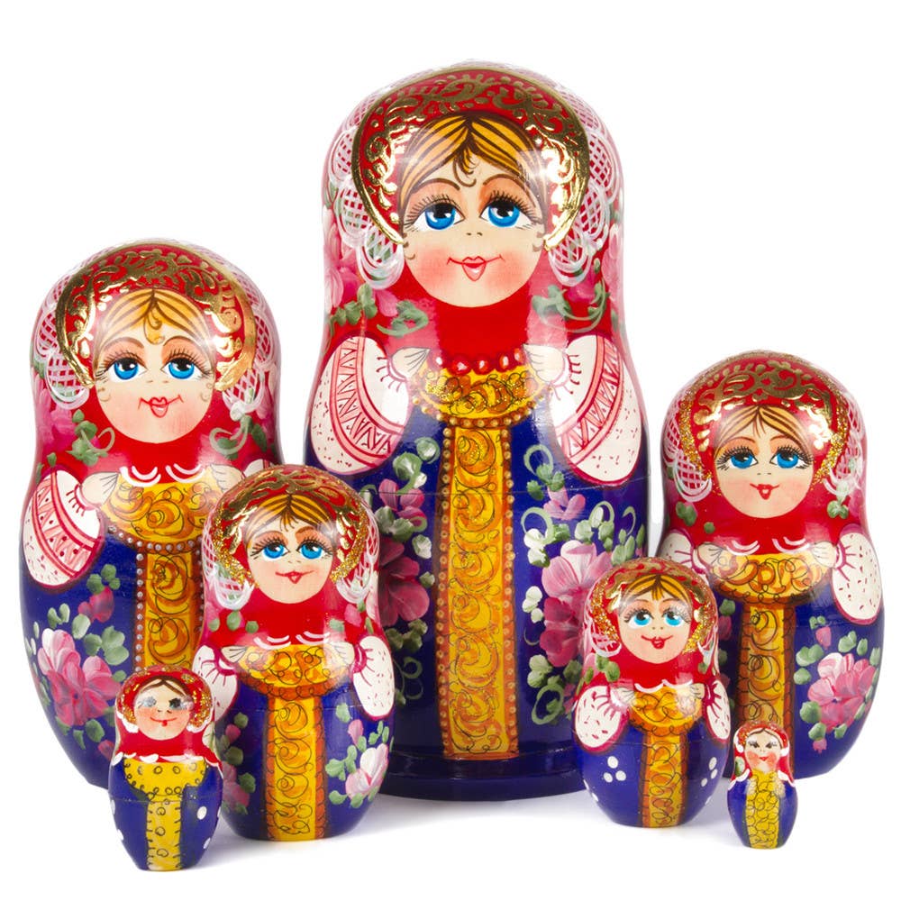 Rusa matrioska marioneta 5 piezas 11 cm 