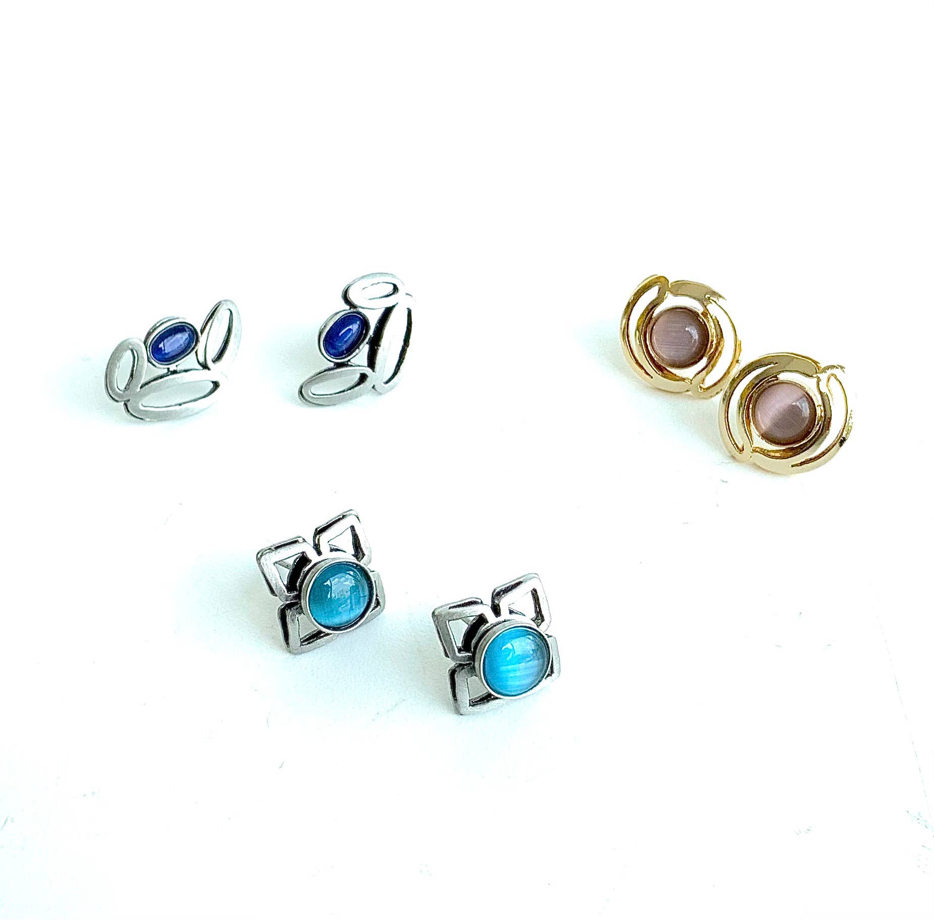 Christophe Poly / Crono Design - Wholesale Sieradenset - OORBELLEN Prepack (DX12P) - 18x Kleine Oor(X,V) & Gratis Display7