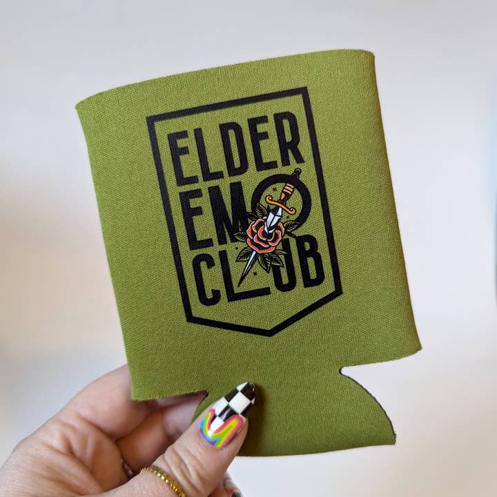 All That Raaz - Wholesale Drink Huggers & Koozies - Elder Emo Emblem Can Cooler 4