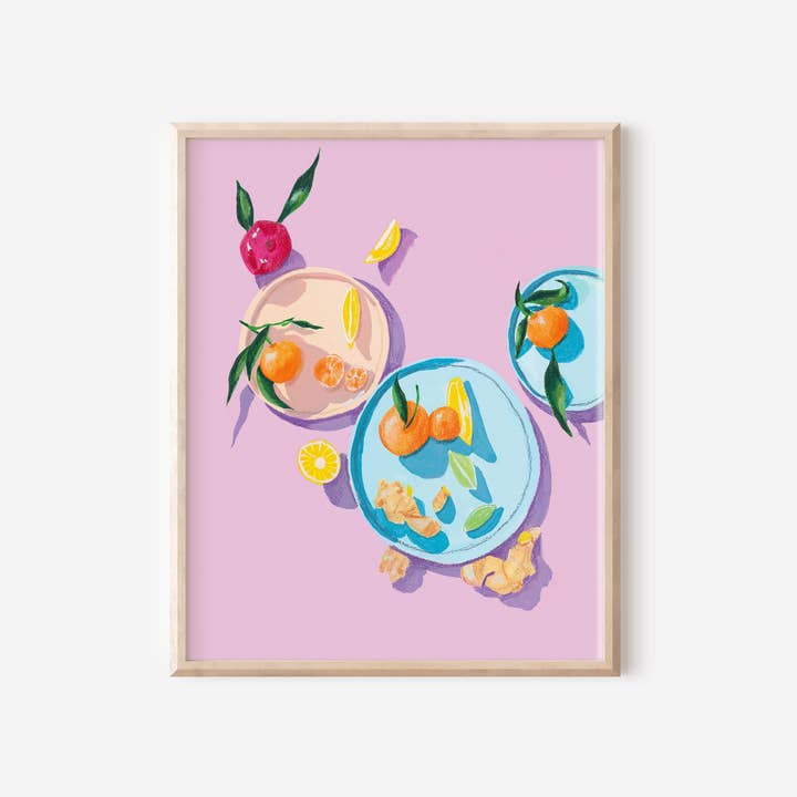 Sarah Gesek Studio – wholesale Konsttryck – ”Rosa Frukt” Konsttryck
