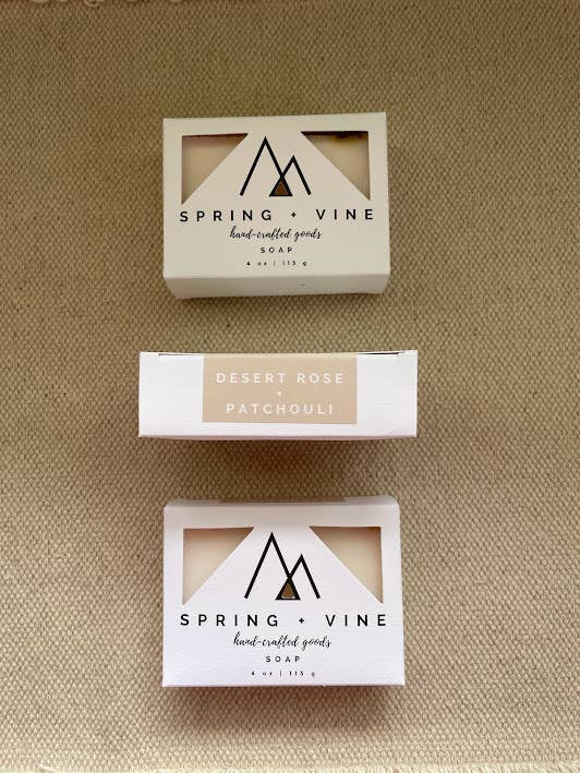 Spring + Vine - Wholesale Bar Soap - Desert Rose + Patchouli 〰️ Natural Handmade Soap Bar4