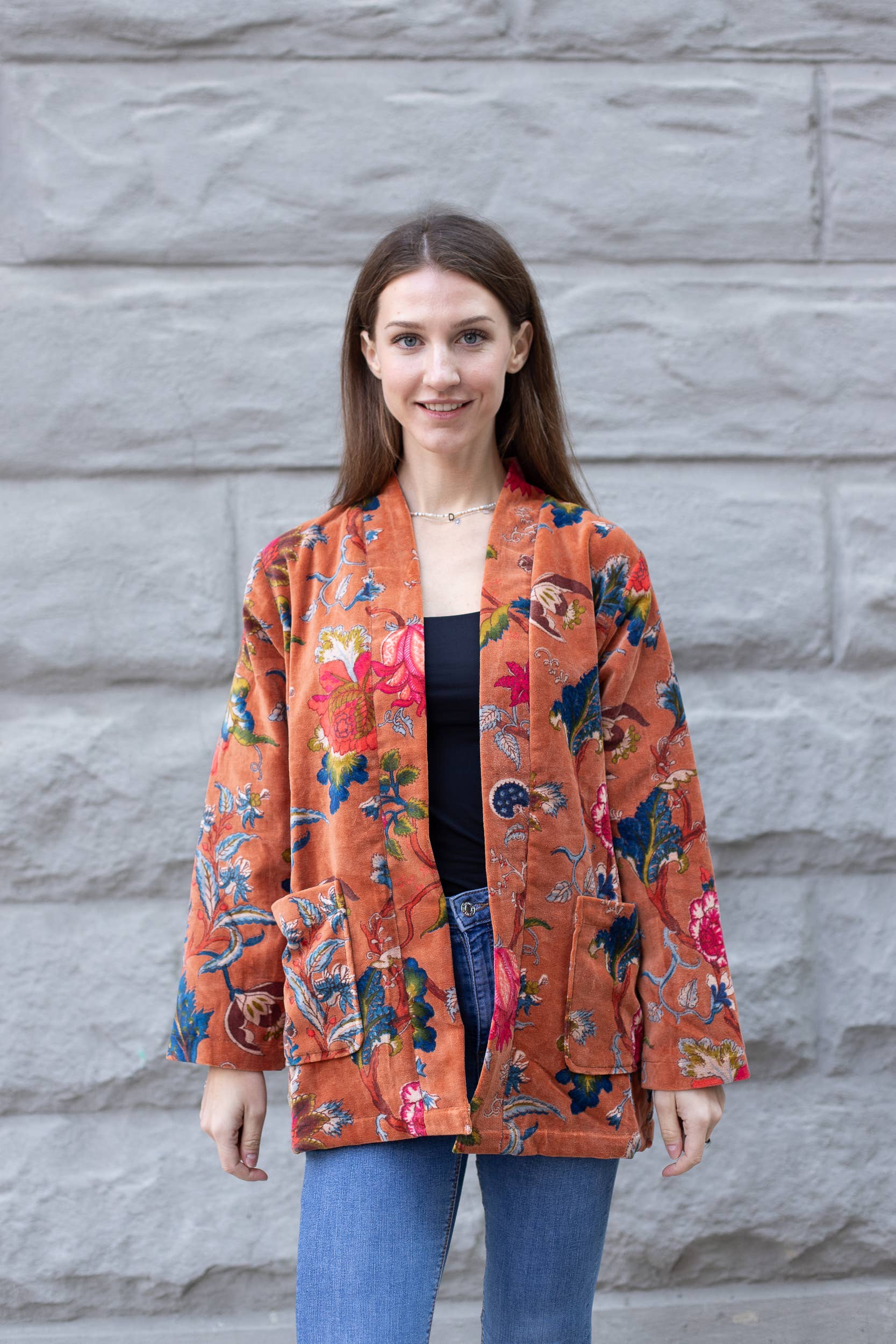 VIKOLINO - Venta al por mayor Kimono - Mujer - Chaqueta corta de terciopelo estilo kimono8