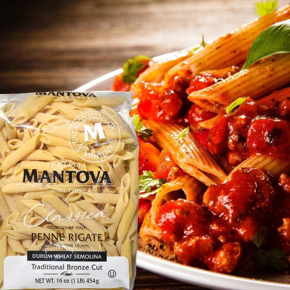 Fine Italian Food - Wholesale Pasta - Mantova Bronze Cut Penne Rigate Pasta, 1 lb.3