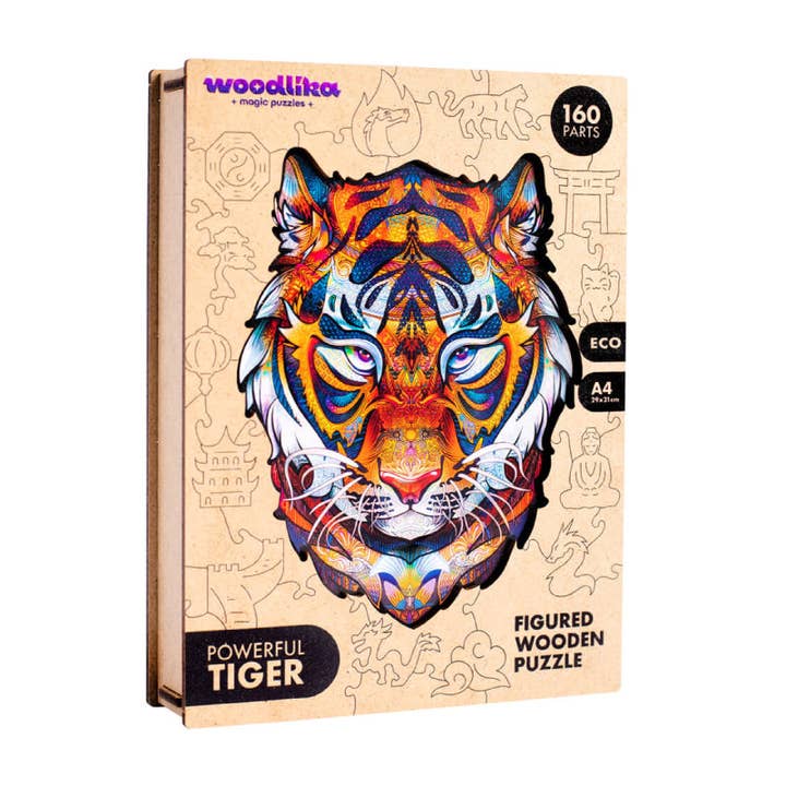 Woodlika – Großhandel Puzzle – Kinder – Woodlika Magische Tiere | Mächtiger Tiger Puzzle1