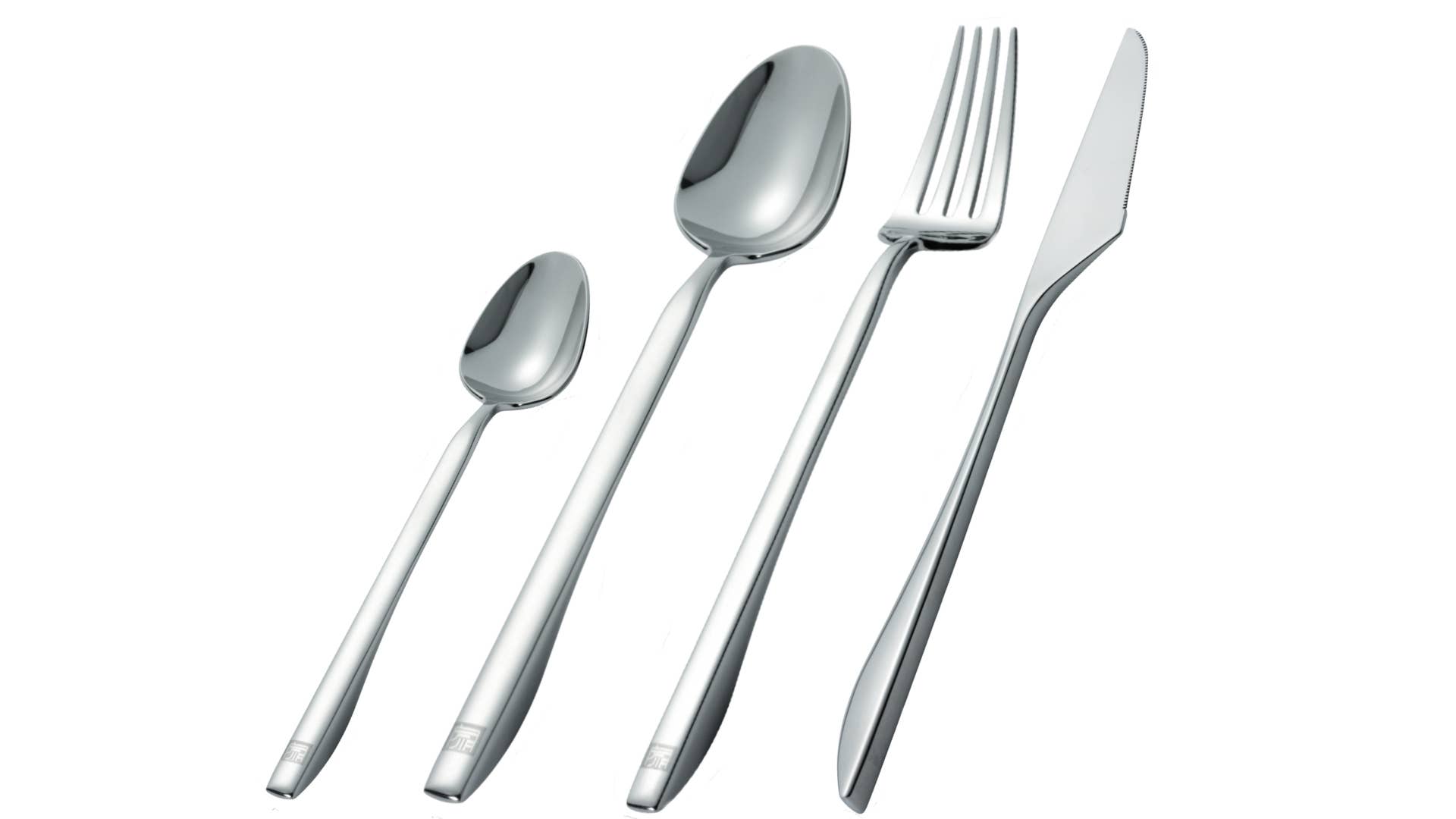 JIA Inc. - Wholesale Flatware Set - Calligraphy 4pc Stainless Steel Flatware Set0