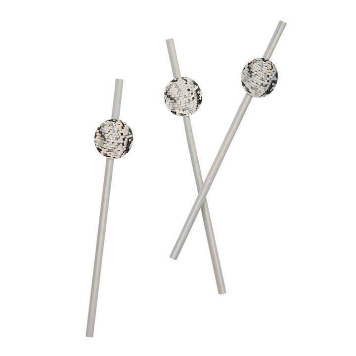 Hootyballoo by Club Green - Wholesale Drinking Straw - Disco Ball Paper Straws - Pack of 161