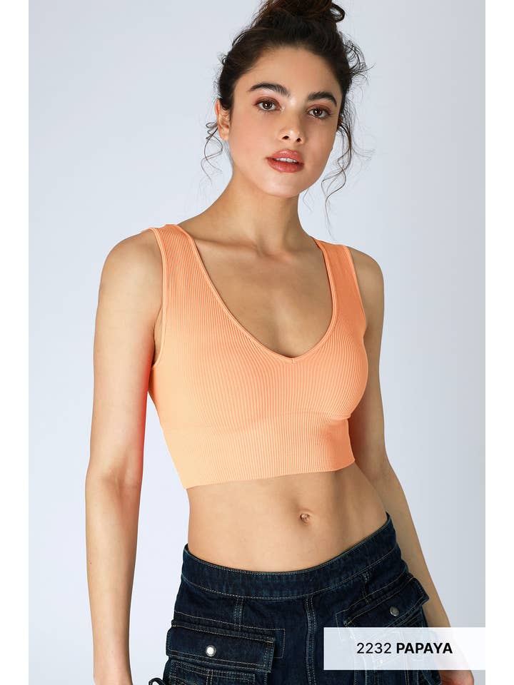 NIKIBIKI - Wholesale Knit Top - Women's - NS7829 - Plunge V-Neck Crop Top17