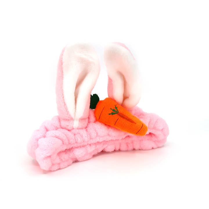 TAPA fashion - Vendita all'ingrosso Fasce da spa - Fascia per Capelli da Spa con Orecchie di Coniglio Carine e Carota HW3314-62 (12PC)7