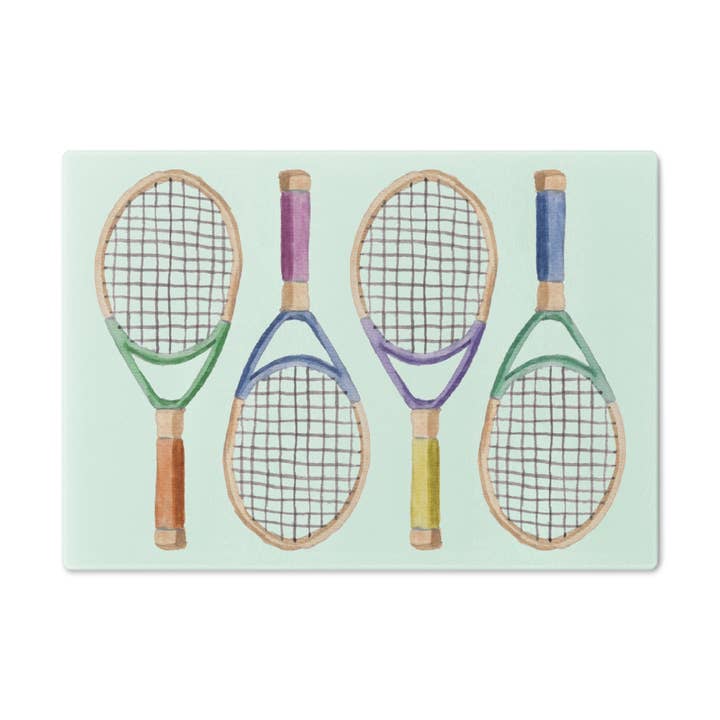 Planche à découper en verre trempé : quelle raquette pour la vente par The Muddy Dog