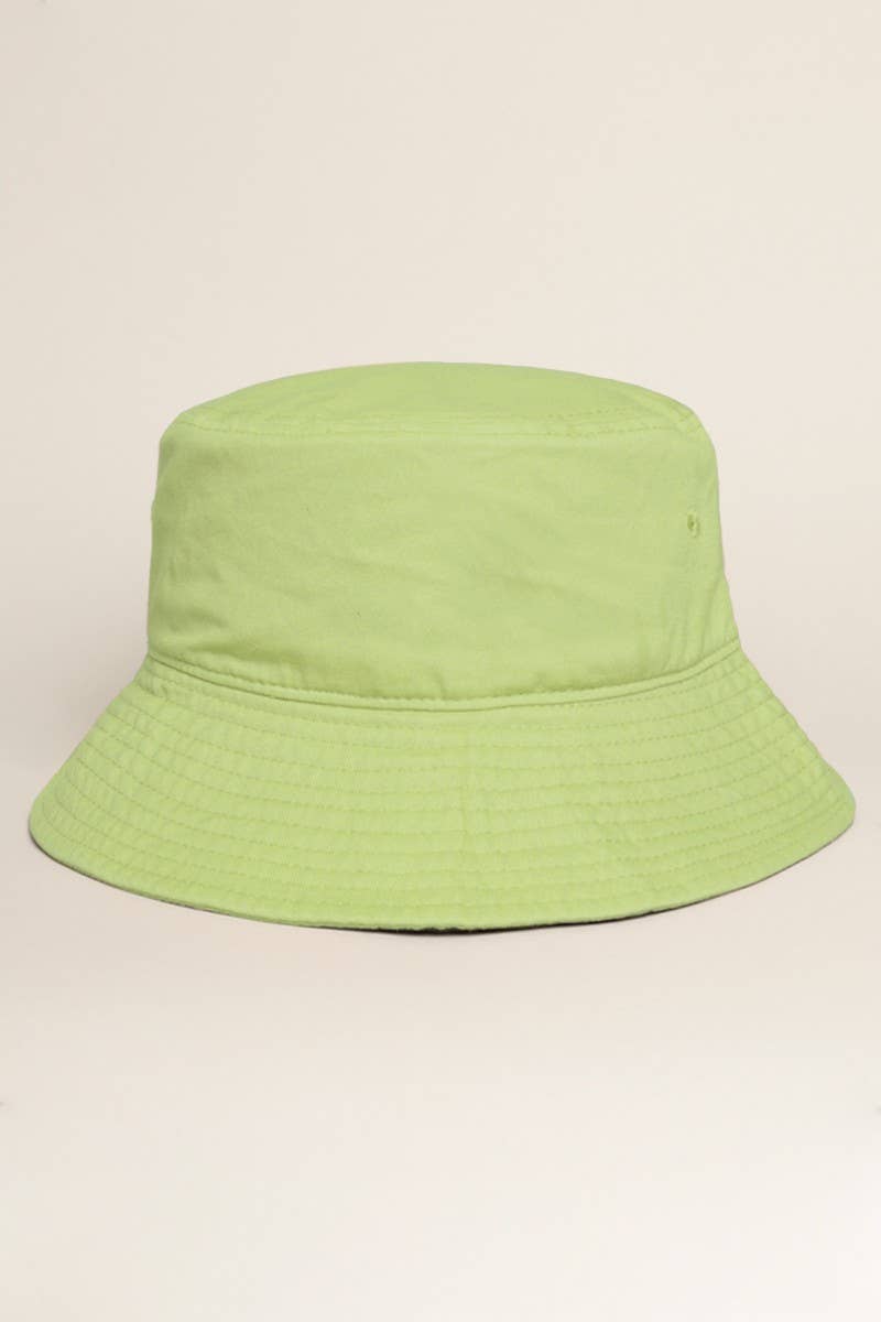 Fashion City - Wholesale Bucket Hat - Women's - Light Solid Color Cotton Bucket Fisherman Hat8