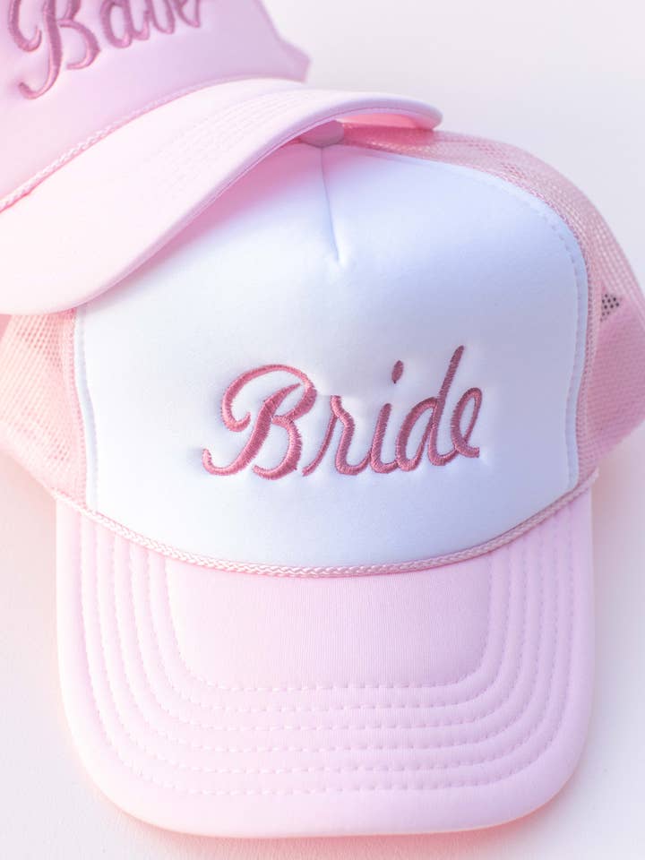 Embroidered Bride Babe Bridal Trucker Hat Cap for wholesale by Space 46 Wholesale