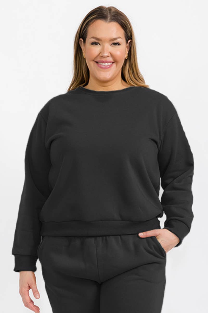 CAPELLA APPAREL - Wholesale Sweatshirt - Women's - Plus Size Classic Poly Fleece Crewneck Pullover0