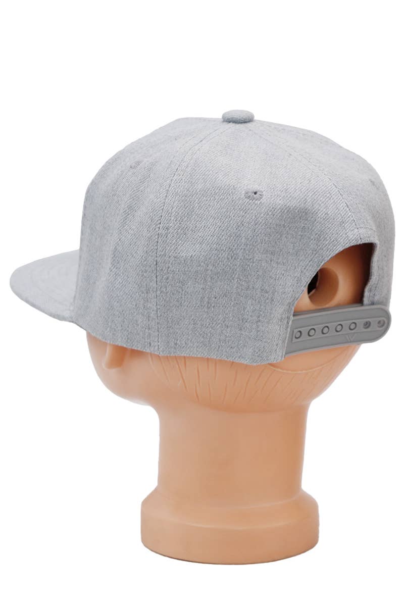 Cap Zone - Wholesale Baseball Cap - Kids - Kids Solid Twill Snap Back Flat Bill Cap21
