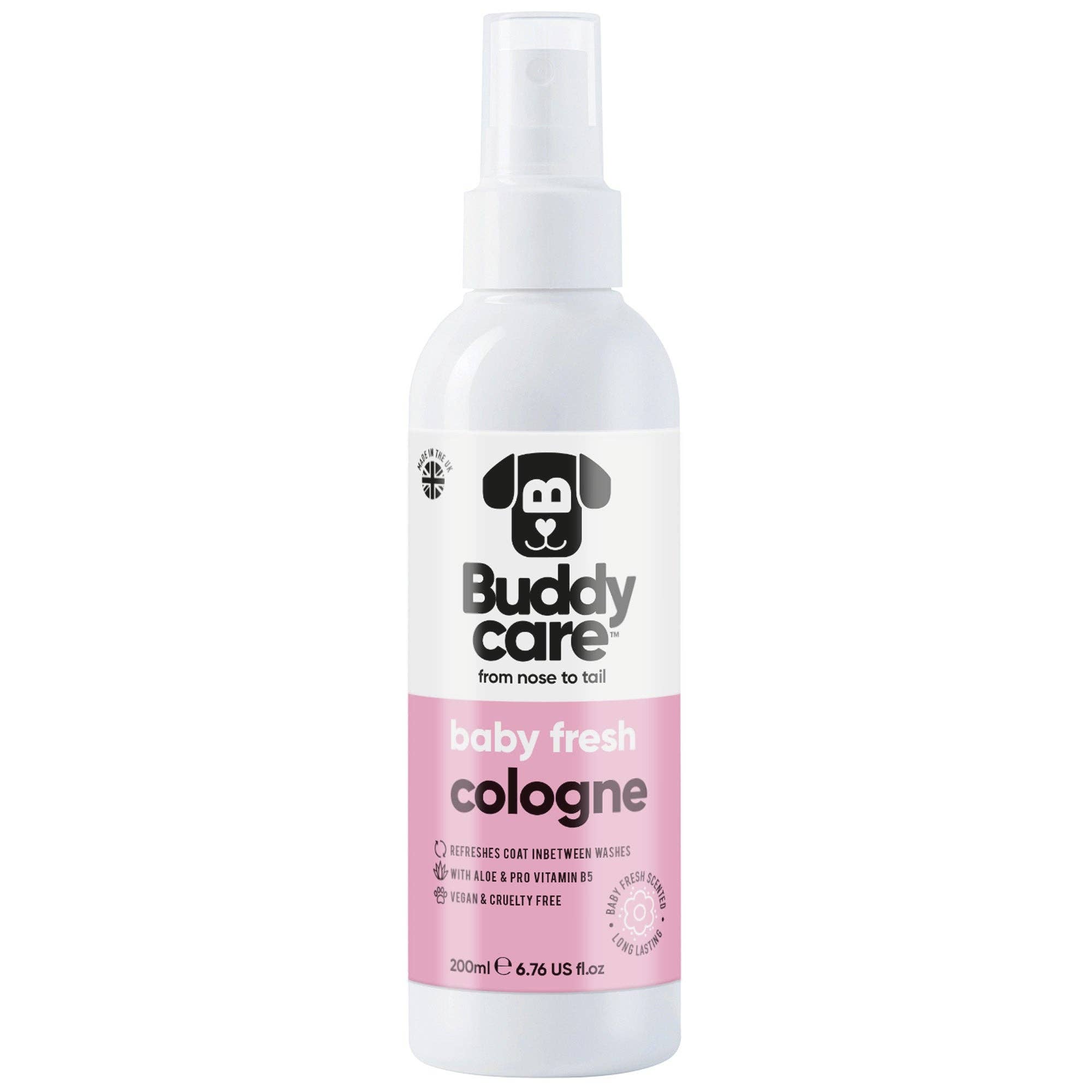 Buddycare – wholesale Pet spray – Dog – Buddycare Dog Cologne - Baby Fresh - 200ml / 6.76 fl oz0