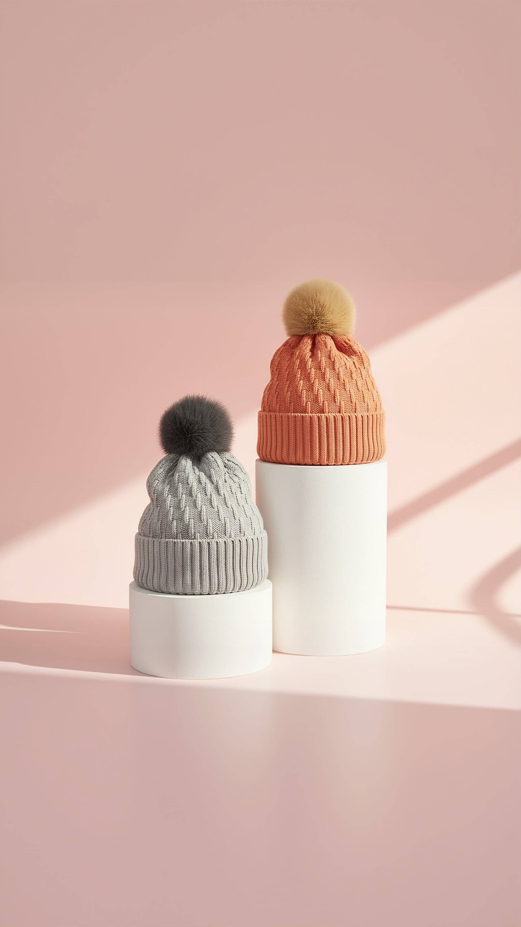 Arya Jewellery Wholesale - Venta al por mayor Gorro de lana - Mujer - Pack de 12 gorros de punto grueso con pompón.0