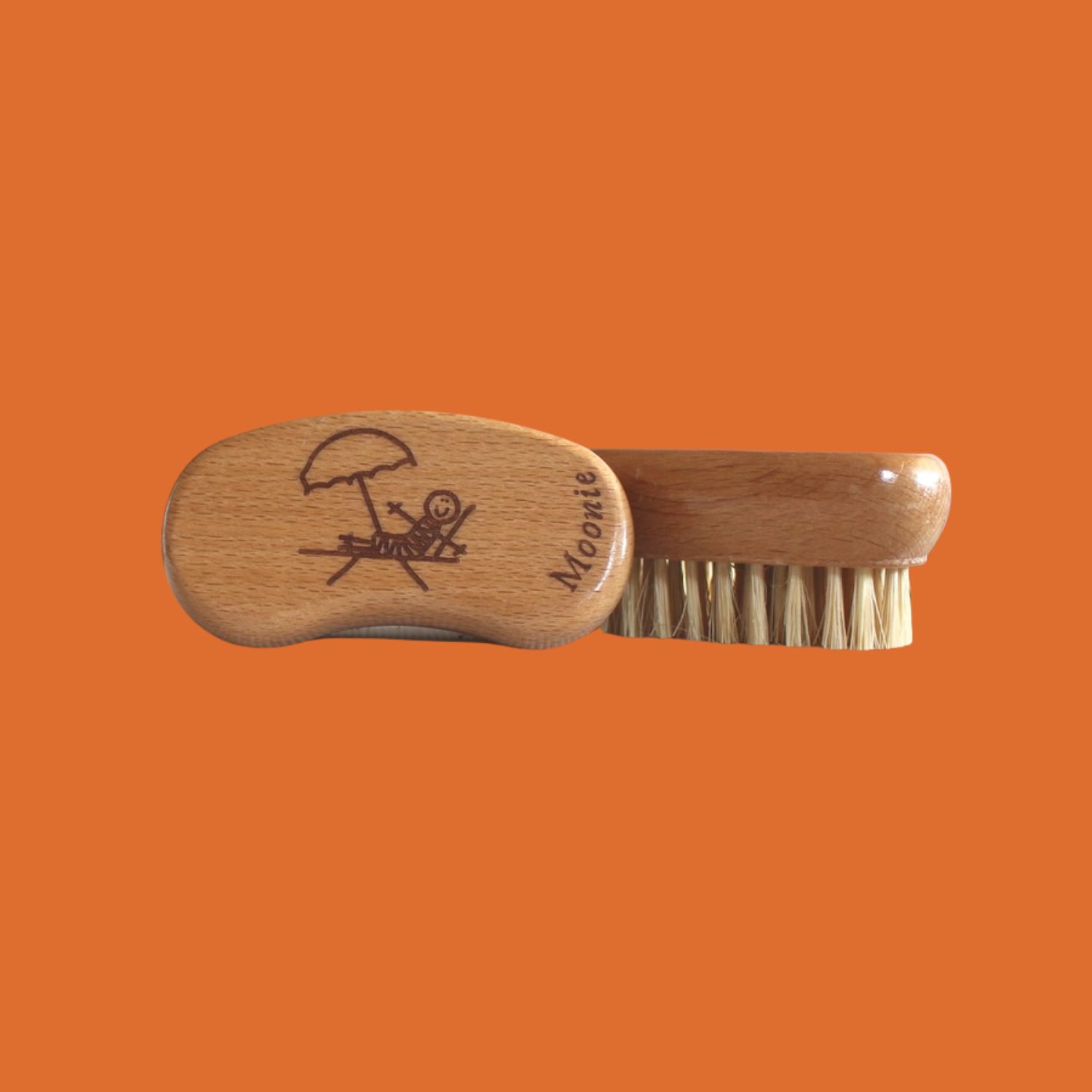 Moonie Eco Friendly Products - Wholesale Nailcare Set - Natural Wooden Kid's Nail Brush1