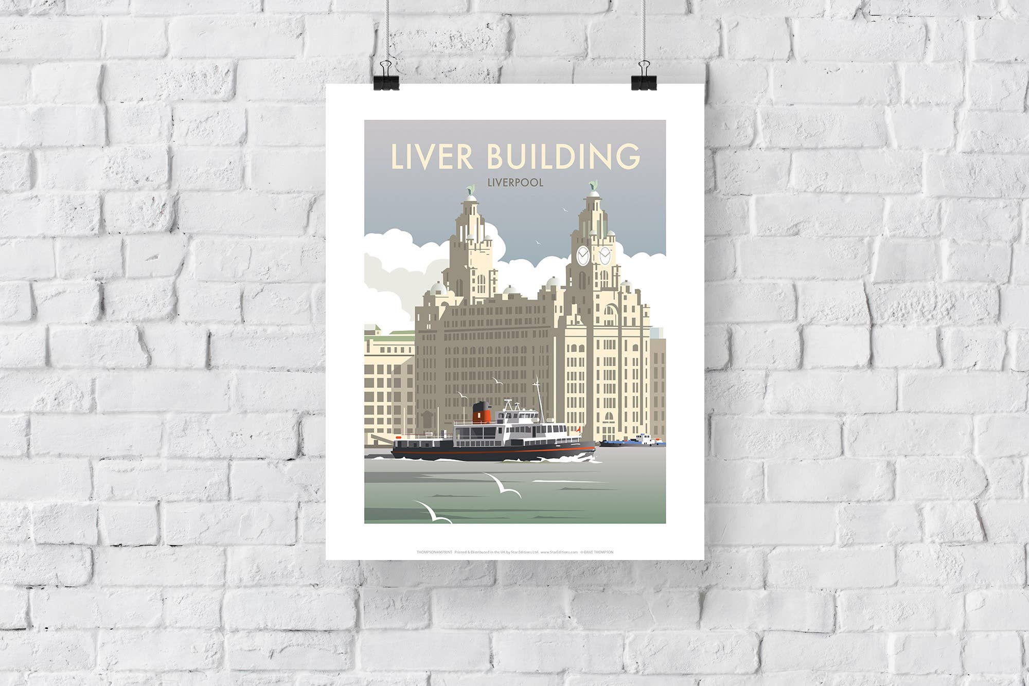 Star Editions – wholesale Art print – Liver Building By Artist Dave Thompson - Premium Art Print2
