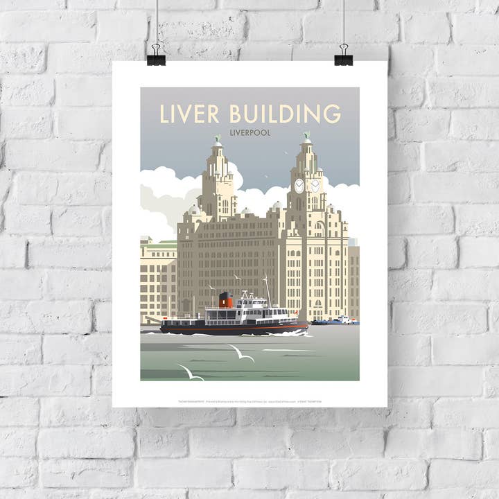 Star Editions – wholesale Art print – Liver Building By Artist Dave Thompson - Premium Art Print2