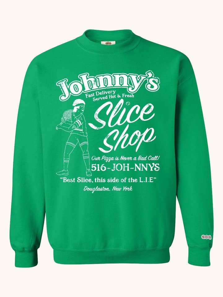 Johnny's Slice Shop Crewnecks- St. Patty's Day Edition for wholesale by Ace the Moon
