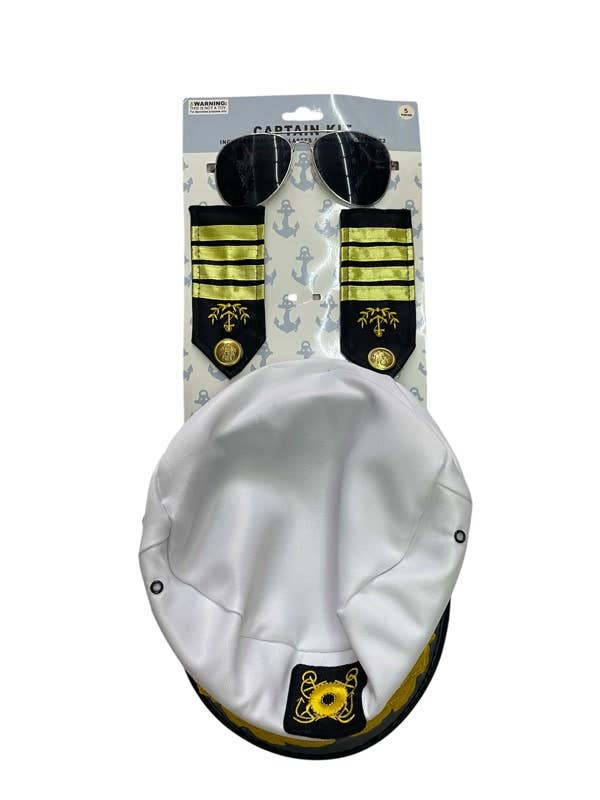 KBW Global Corp. - Wholesale Costume - Unisex - Captain Dress Up Kit0