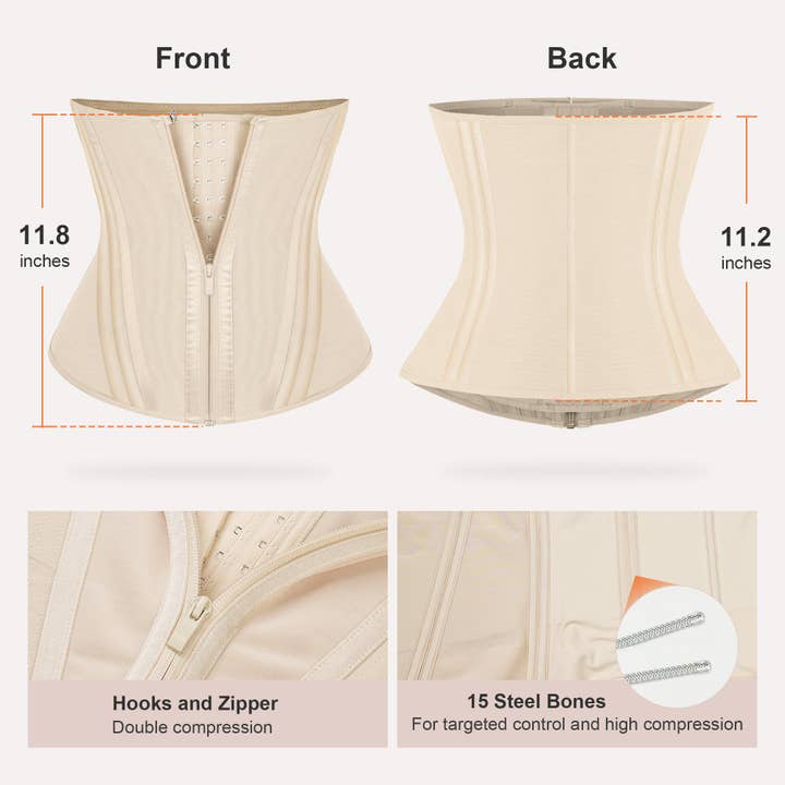 ShaperX Shapewear - Wholesale Corset - Women's - SHAPERX 15 Steel Bones Waist Trainer for Workout & Hourglass Shaping7