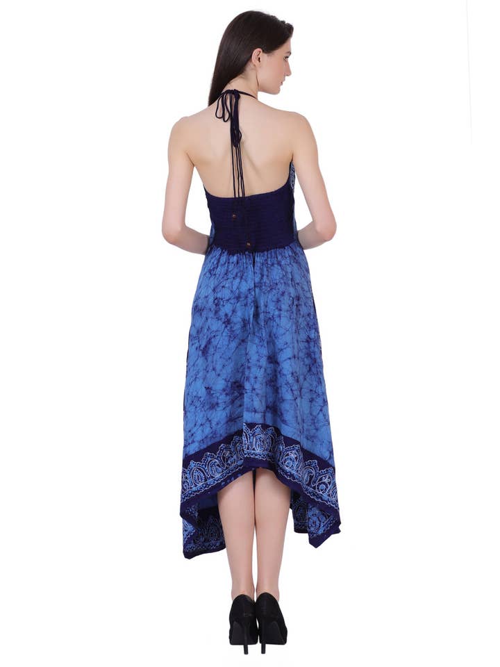 Advance Apparels – wholesale Dress – Women's – Batik Scarf Dress Elastic Back 145816